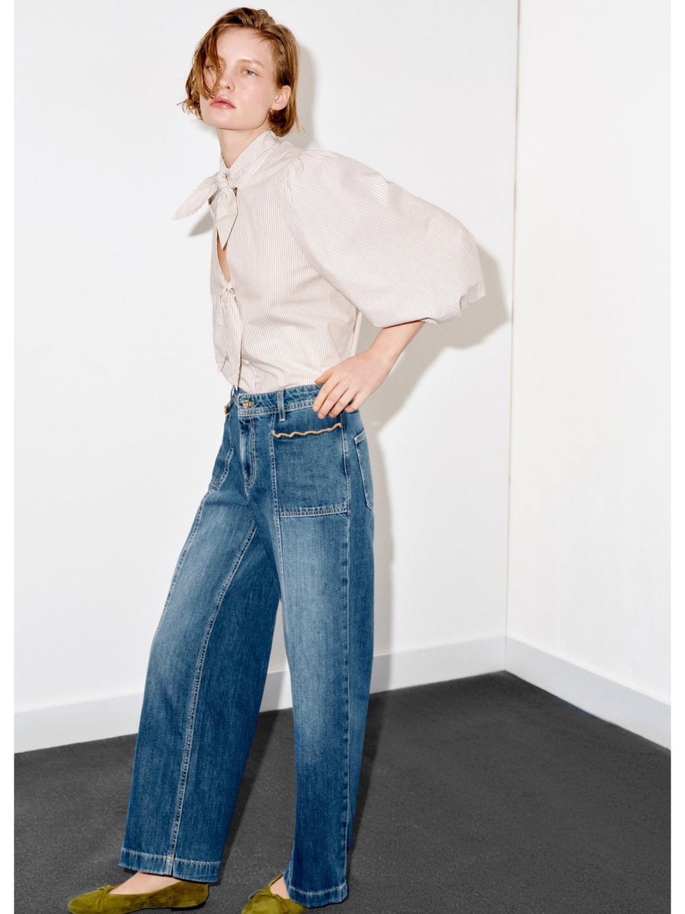 Zara Stripe Blouse - Picture 2 of 9